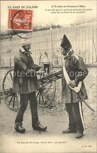 Falaise Calvados Le Gars de Falaise Arrete de Monsieur l Mair Kat. Falaise