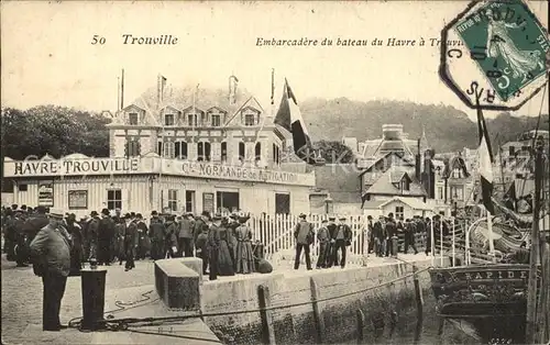 Trouville sur Mer Embarcadere du bateau du Havre a Trouville Kat. Trouville sur Mer