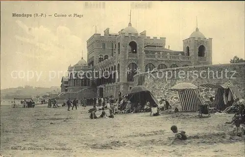 Hendaye Pyrenees Atlantiques Casino et Plage Kat. Hendaye