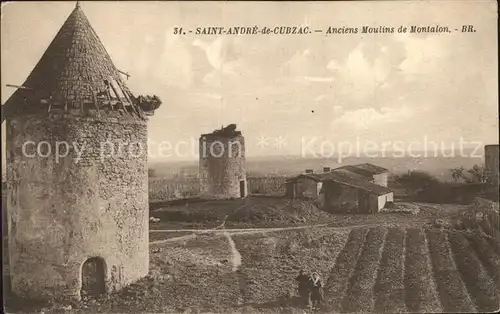 Saint Andre de Cubzac Anciens Moulins de Montalon Kat. Saint Andre de Cubzac
