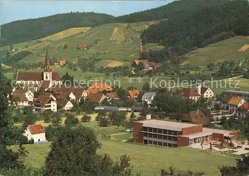 Glottertal mit Kur und Sporthalle Kat. Glottertal Schwarzwald