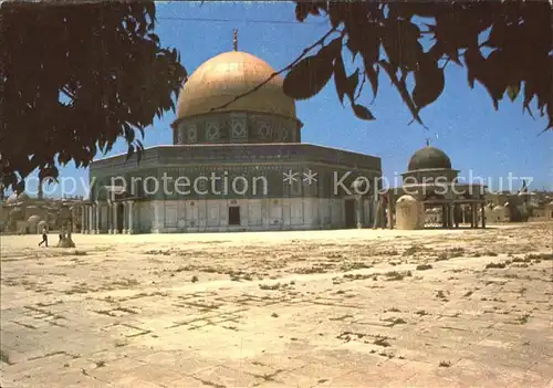 Jerusalem Yerushalayim Kuppel des Felsendoms Kat. Israel