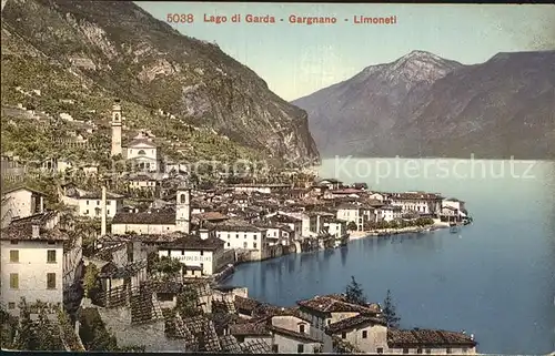 Gargnano Lago di Garda Teilansicht Limoneti Kat. Italien
