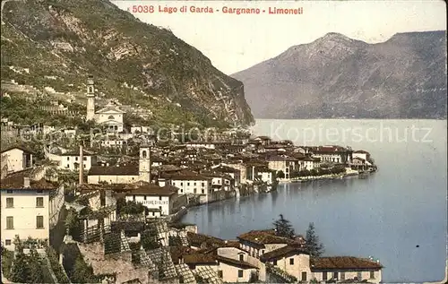 Gargnano Lago di Garda Teilansicht Limoneti Kat. Italien