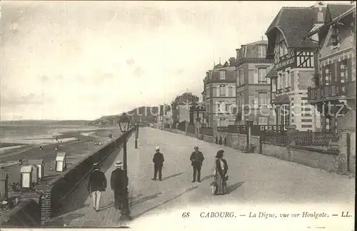 Cabourg La Digue vue sur Houlgate Kat. Cabourg