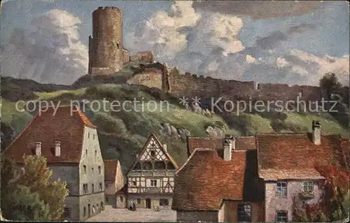 Kaysersberg Haut Rhin Zeichnung Kat. Kaysersberg