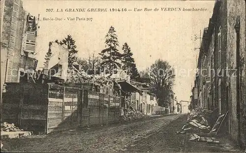 Verdun sur Garonne Zerbombte Strasse Kat. Verdun sur Garonne