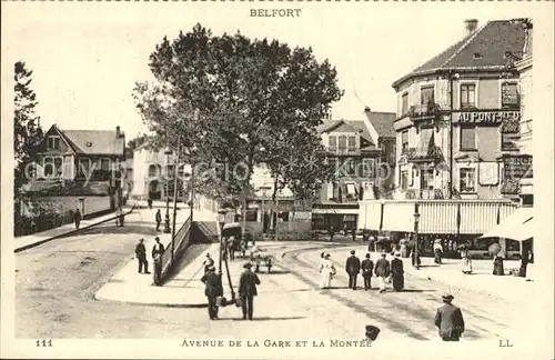 Belfort du Quercy Avenue de la Gare et La Montee Kat. Belfort du Quercy