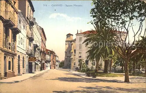 Cannes Alpes Maritimes Square Merimee Kat. Cannes