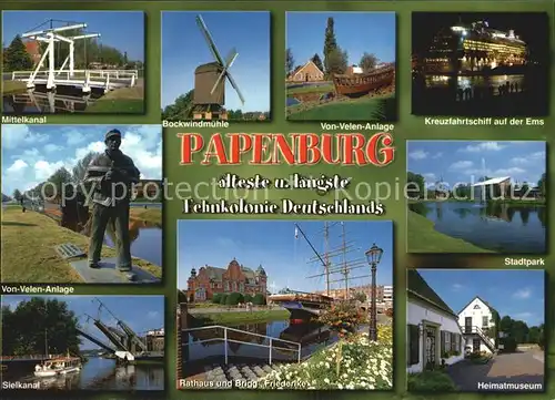 Papenburg Von Velen Anlage Stadtpark Blockwindmuehle Kat. Papenburg