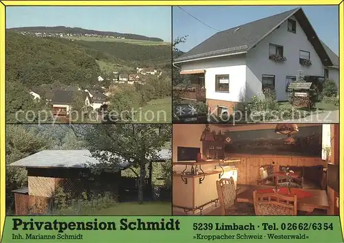 Limbach Westerwald Privatpension Schmidt  Kat. Limbach