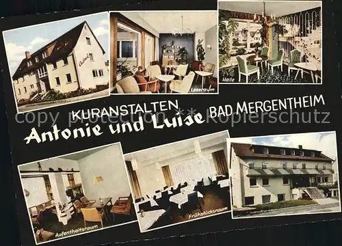 Bad Mergentheim Kuranstalten Antonie und Luise  Kat. Bad Mergentheim