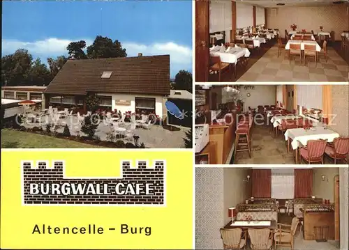 Altencelle Burg Burgwall Cafe  Kat. Celle