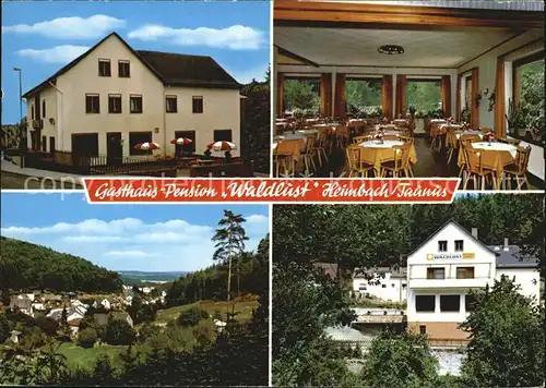 Heimbach Bad Schwalbach Gasthaus Waldlust  Kat. Bad Schwalbach