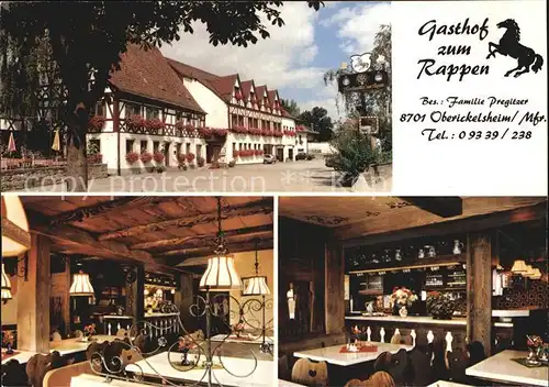 Oberickelsheim Gasthof zum Rappen  Kat. Oberickelsheim