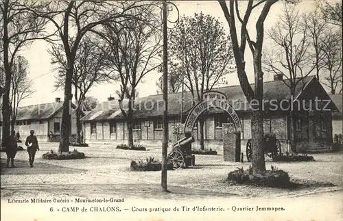 Camp de Chalons Cours pratique de Tir d Infanterie Quartier Jemmapes Kat. Mourmelon le Petit