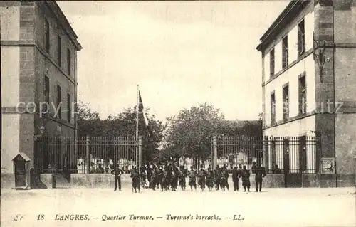 Langres Quartier Turenne Barracks Soldats Militaire Kat. Langres