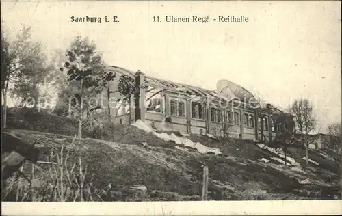 Saarburg Lothringen 11. Ulanen Regiment Reithalle Kat. Sarrebourg