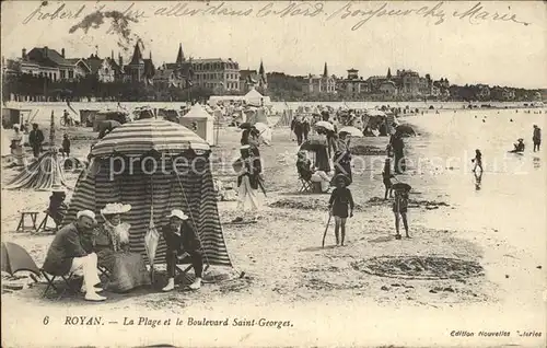 Royan Charente Maritime Plage Boulevard Saint Georges Strand Kat. Poitiers Charentes