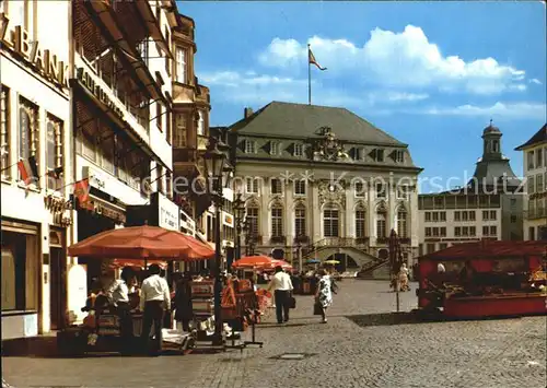 Bonn Rhein Marktplatz Rathaus Kat. Bonn