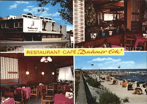 Dahme Ostseebad Restaurant Cafe Dahmer Eck  Kat. Dahme