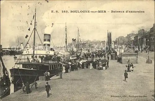 Boulogne sur Mer Dampferanlegestelle Kat. Boulogne sur Mer