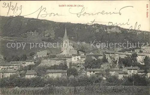 Saint Sorlin en Bugey Vue de la ville Eglise Kat. Saint Sorlin en Bugey