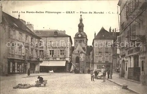 Gray Haute Saone Place du Marche Kat. Gray