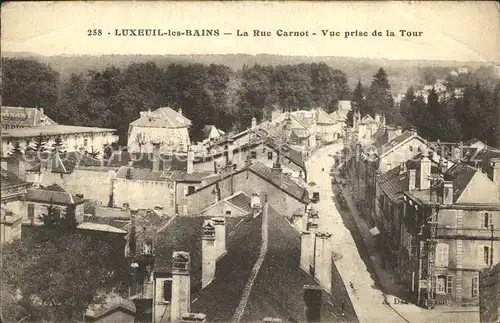 Luxeuil les Bains Rue Carnot vue prise de la Tour Kat. Luxeuil les Bains