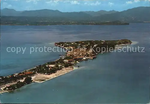 Sirmione Lago di Garda Fliegeraufnahme Kat. Italien