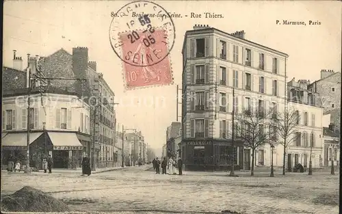 Boulogne sur Seine Rue Thiers Kat. Boulogne Billancourt