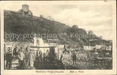 Dun Maas Westlicher Kriegsschauplatz Kat. Dun sur Meuse