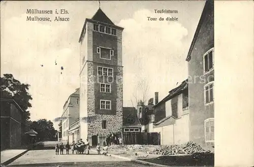 Muelhausen Elsass Teufelsturm Kat. Mulhouse
