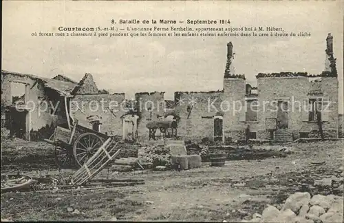Courtacon Bataille de la Marne September 1919 Kat. Courtacon