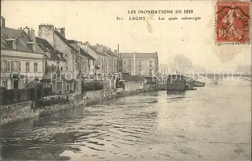 Lagny Les Inondations de 1910 Kat. Lagny