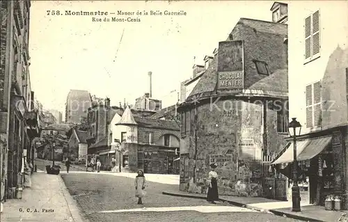 Montmartre Paris Rue du Mont Cenis Kat. Paris