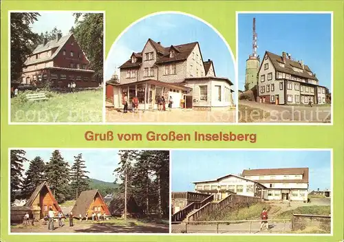 Grosser Inselsberg Haus am Reitstein Restaurant Stadt Gotha Berggasthof St?hr Kat. Brotterode