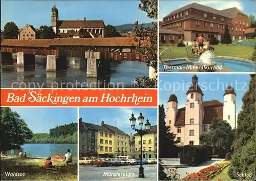 Bad Saeckingen Waldsee Muensterplatz Schloss Kat. Bad Saeckingen