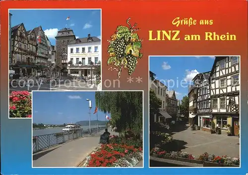 Linz Rhein Stadtansichten  Kat. Linz am Rhein