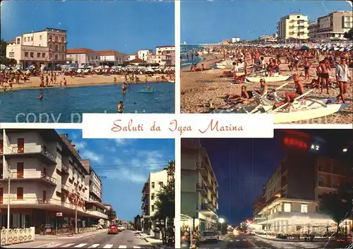 Igea Marina Strand Stadtansicht Kat. Bellaria Igea Marina