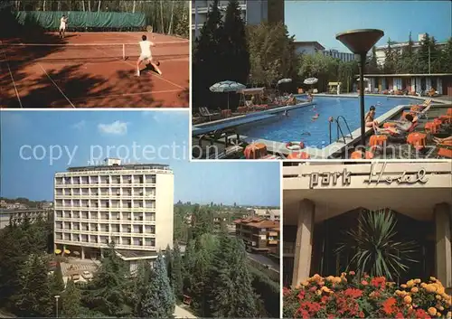 Abano Terme Park Hotel Pool Tennisplatz Aussenansicht Kat. Abano Terme