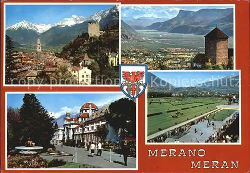 Merano Suedtirol Schloss Rennplatz Kurhaus Kat. Merano