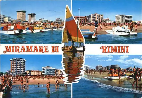 Miramare di Rimini  Strandansichten Kat. Rimini