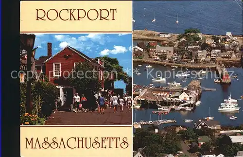 Rockport Massachusetts Fliegeraufnahme Teilansicht  Kat. Rockport