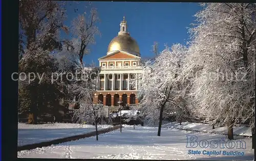 Boston Massachusetts State Capitol Building Kat. Boston