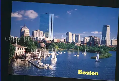 Boston Massachusetts The Charles River Basin and Back Bay Skyline Kat. Boston