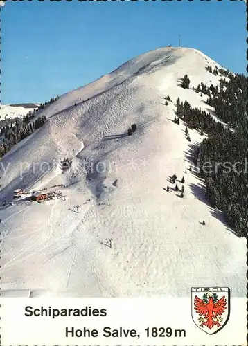 Hopfgarten Brixental Skiparadies Hohe Salve Winter Kat. Hopfgarten im Brixental
