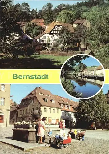 Bernstadt Loebau Ortsansichten Marktplatz Kat. Bernstadt