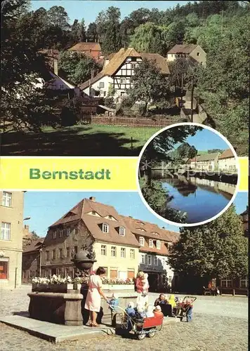 Bernstadt Loebau Ortsansicht Marktplatz  Kat. Bernstadt