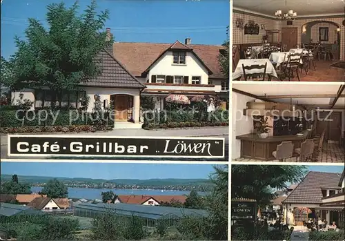 Reichenau Bodensee Cafe Grillbar Loewen Kat. Reichenau